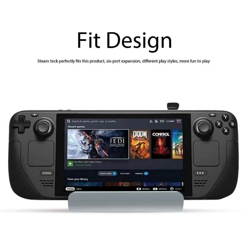 Docking Station for Steam Deck OLED/ROG Ally X/Legion Go (S)/MSi Claw, 6-in-1 Steam Deck Dock with HDMI 2.1, Gigabit Ethernet, 3 USB 3.0, 100W Charge for Steam Deck - Image 5