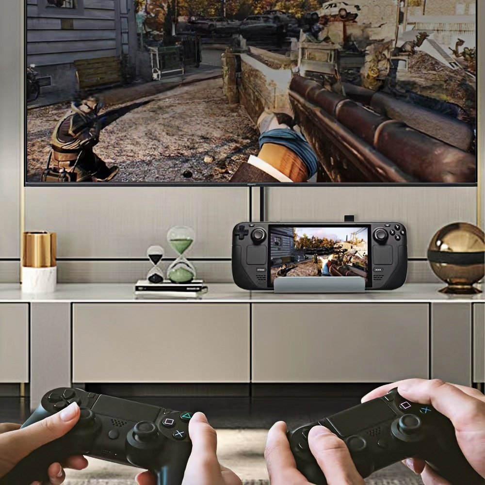 Docking Station for Steam Deck OLED/ROG Ally X/Legion Go (S)/MSi Claw, 6-in-1 Steam Deck Dock with HDMI 2.1, Gigabit Ethernet, 3 USB 3.0, 100W Charge for Steam Deck - Image 6